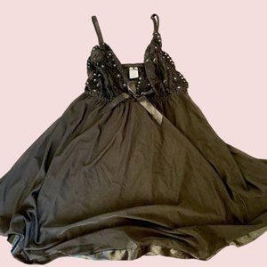 Large Black Lingerie Dress